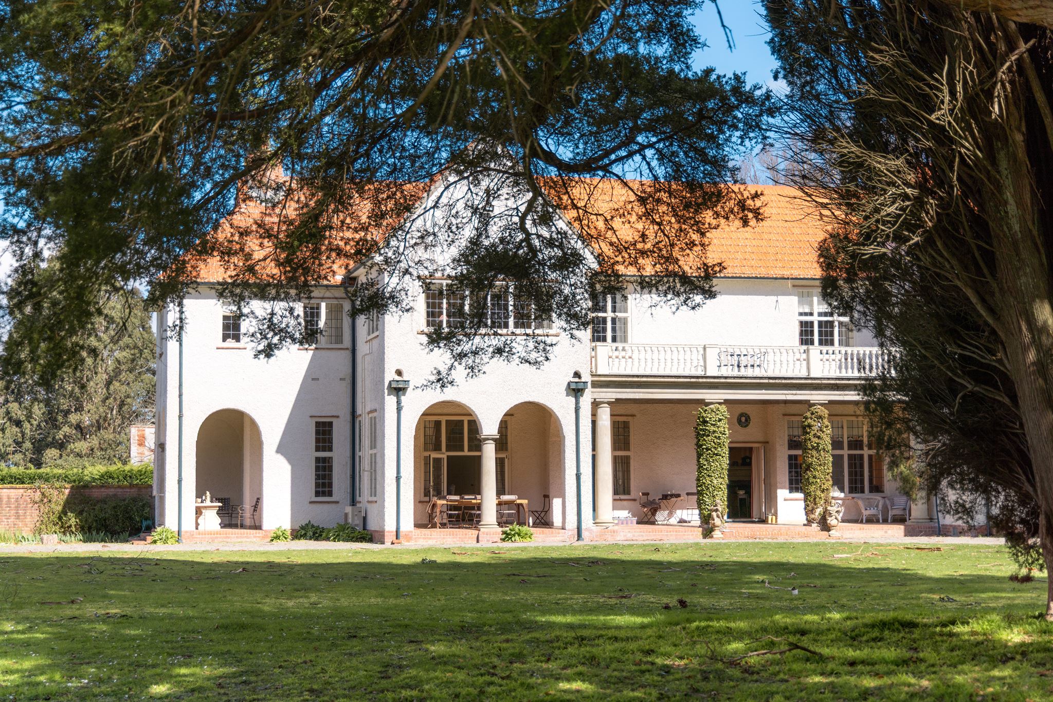 Longwood wedding venue surrounded by trees in the Wairarapa.